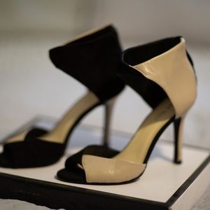 Nine West Black and White Heels